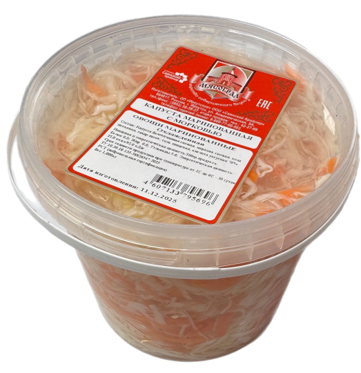 Капуста маринованная с морковью